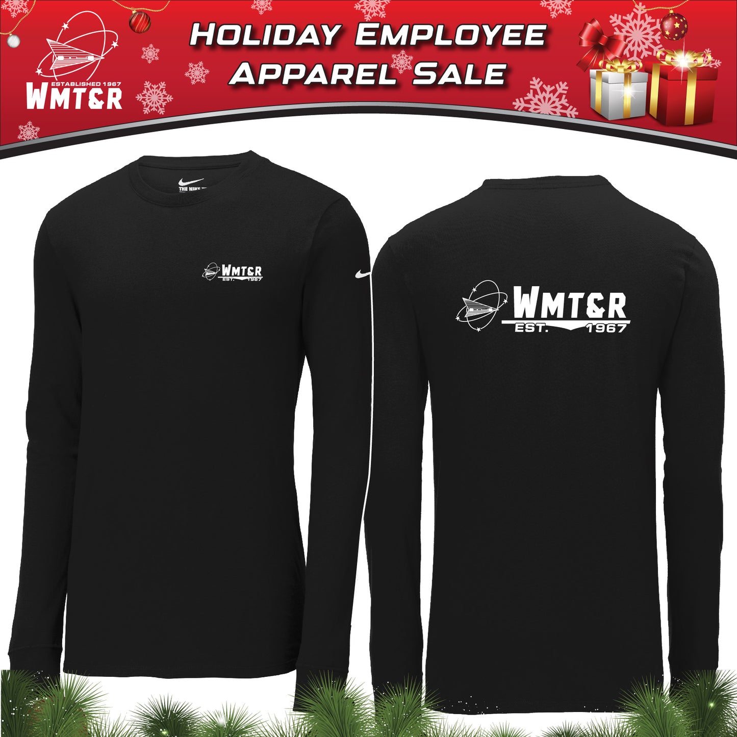 WMT&R - Nike Dri-FIT Cotton/Poly Long Sleeve T-Shirt