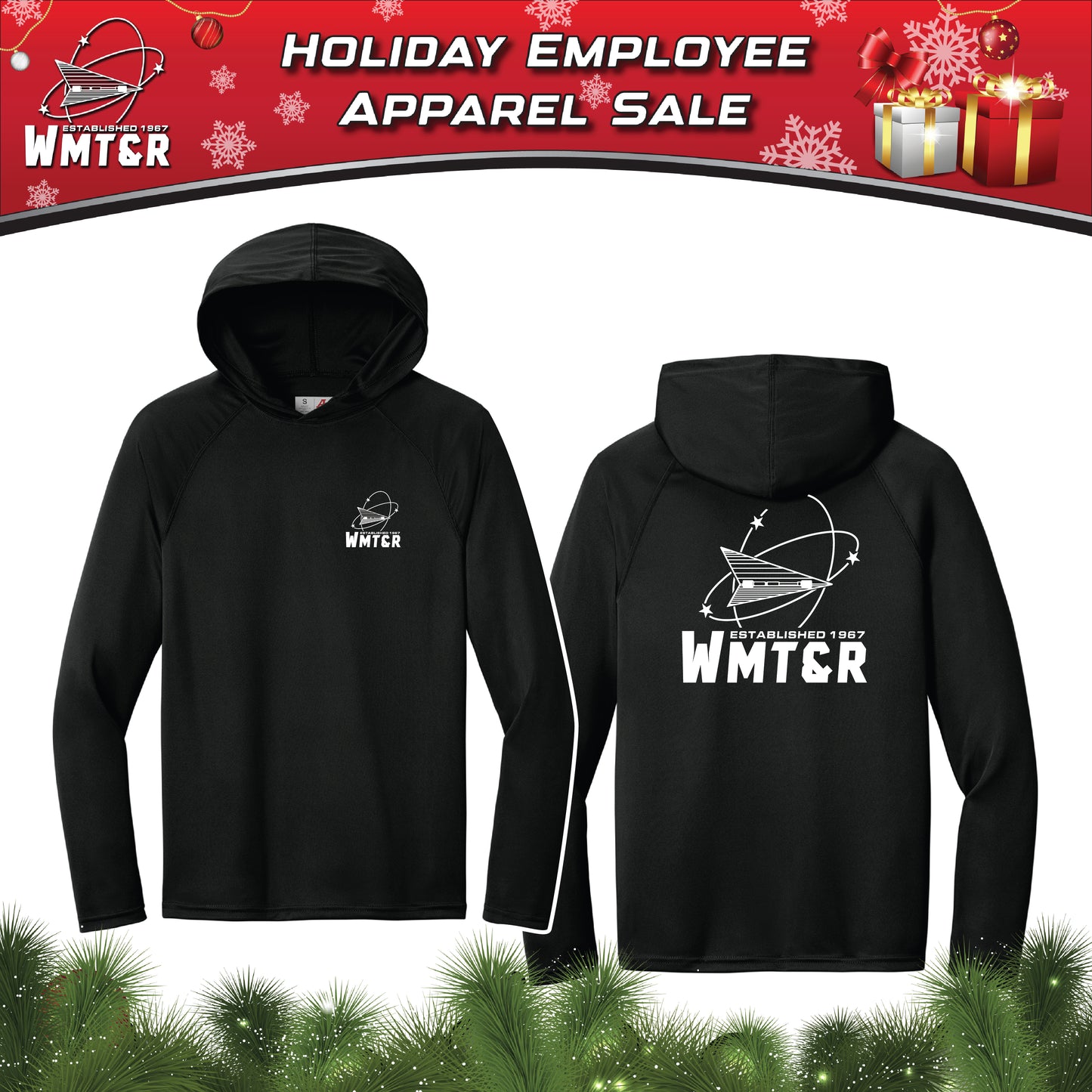 WMT&R - Fishing Shirt - Polyester Long Sleeve with Hood