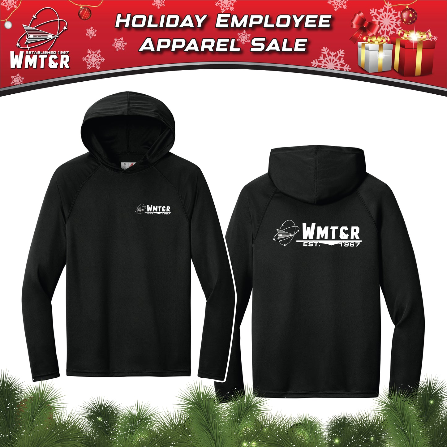 WMT&R - Fishing Shirt - Polyester Long Sleeve with Hood