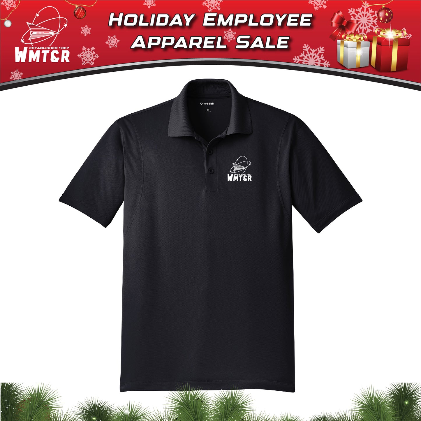 WMT&R - Moisture-Wicking - Printed Polo