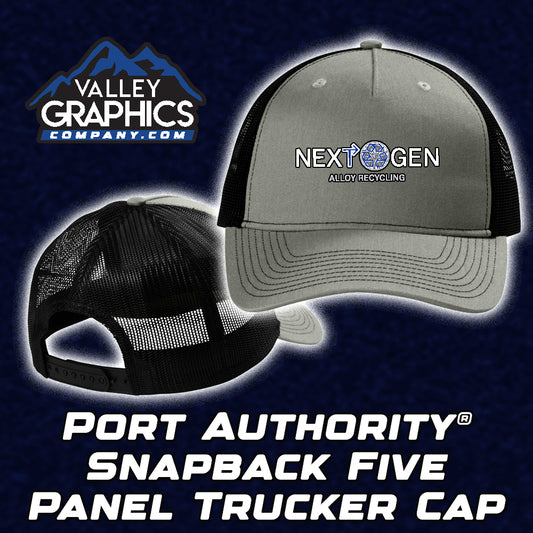Snapback Five-Panel Structured Trucker Cap - NextGen Alloy