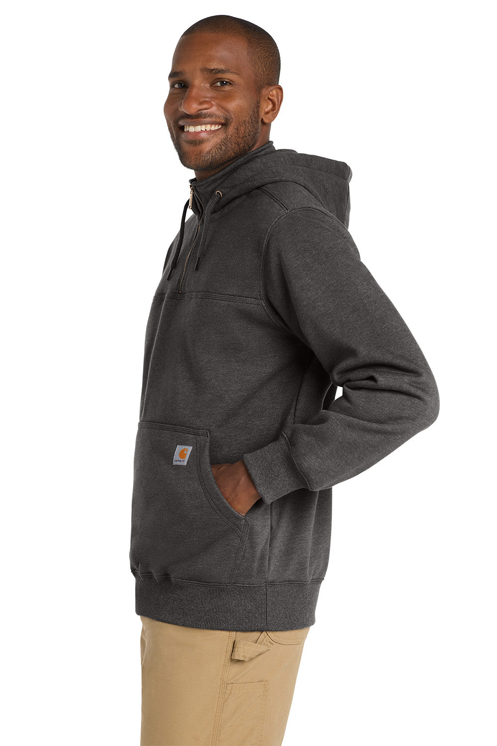 Carhartt® Rain Defender® Paxton Heavyweight Hooded 1/4 Zip Sweatshirt