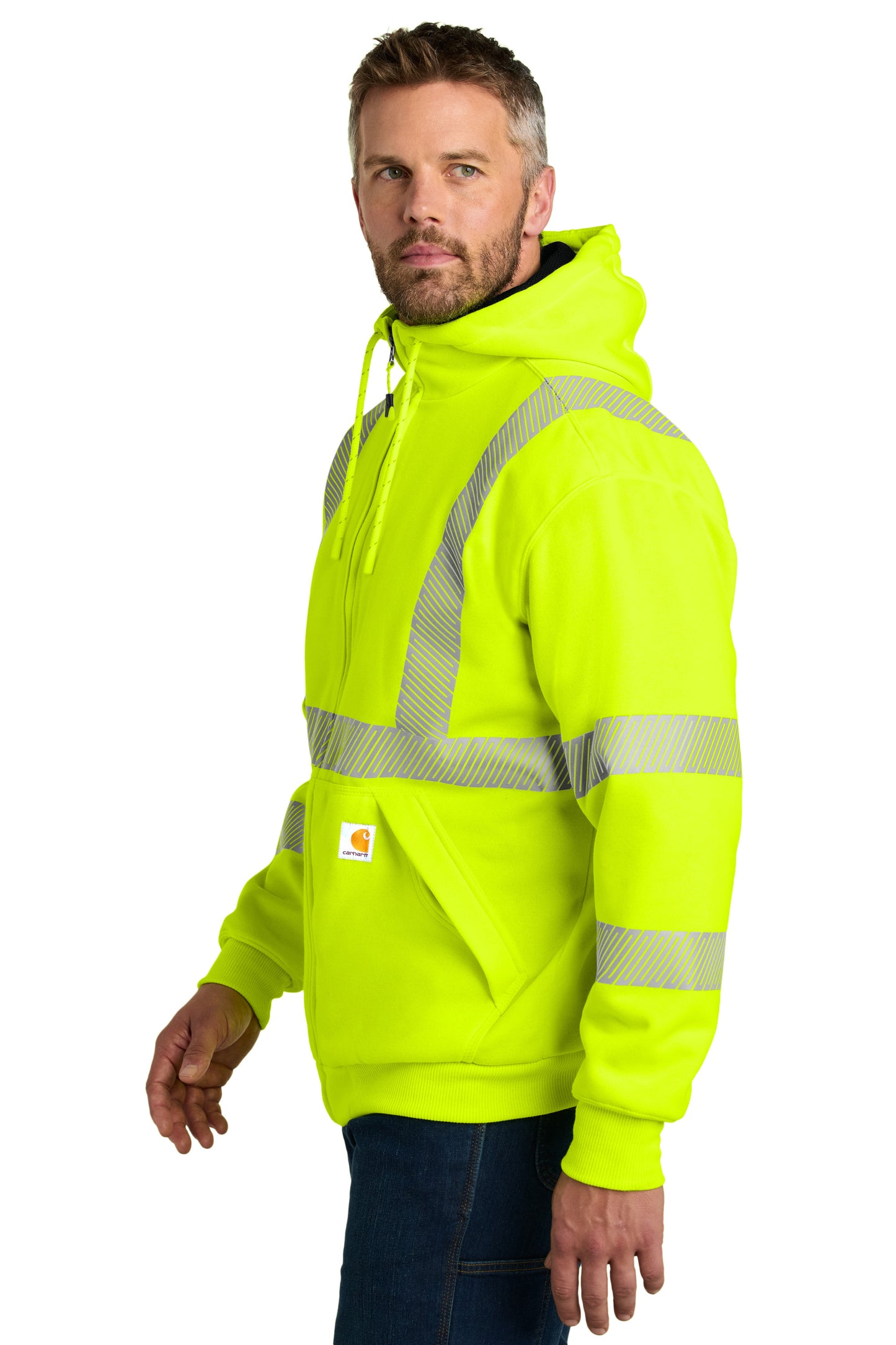 Carhartt® ANSI 107 Class 3 Lined Full-Zip Sweatshirt
