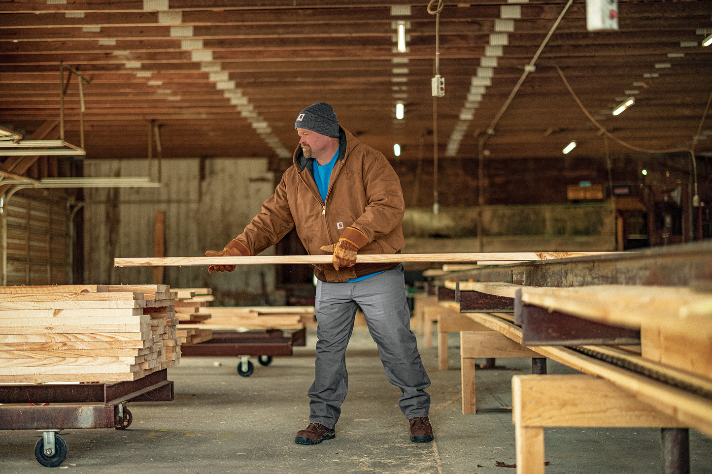 Carhartt® Quilted-Flannel-Lined Duck Active Jac