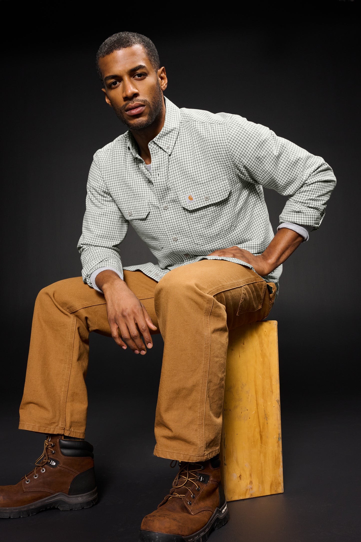 Carhartt® Rugged Flex® Plaid Long Sleeve Shirt