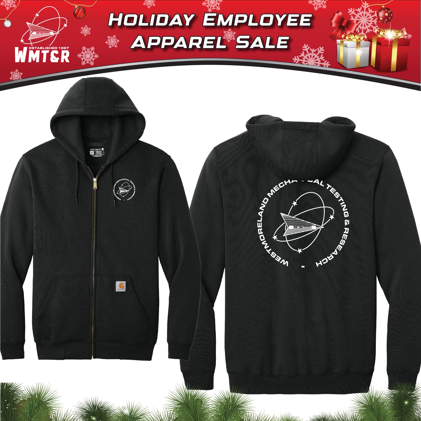 WMT&R - Carhartt Mid Weight Full Zip Hoodie