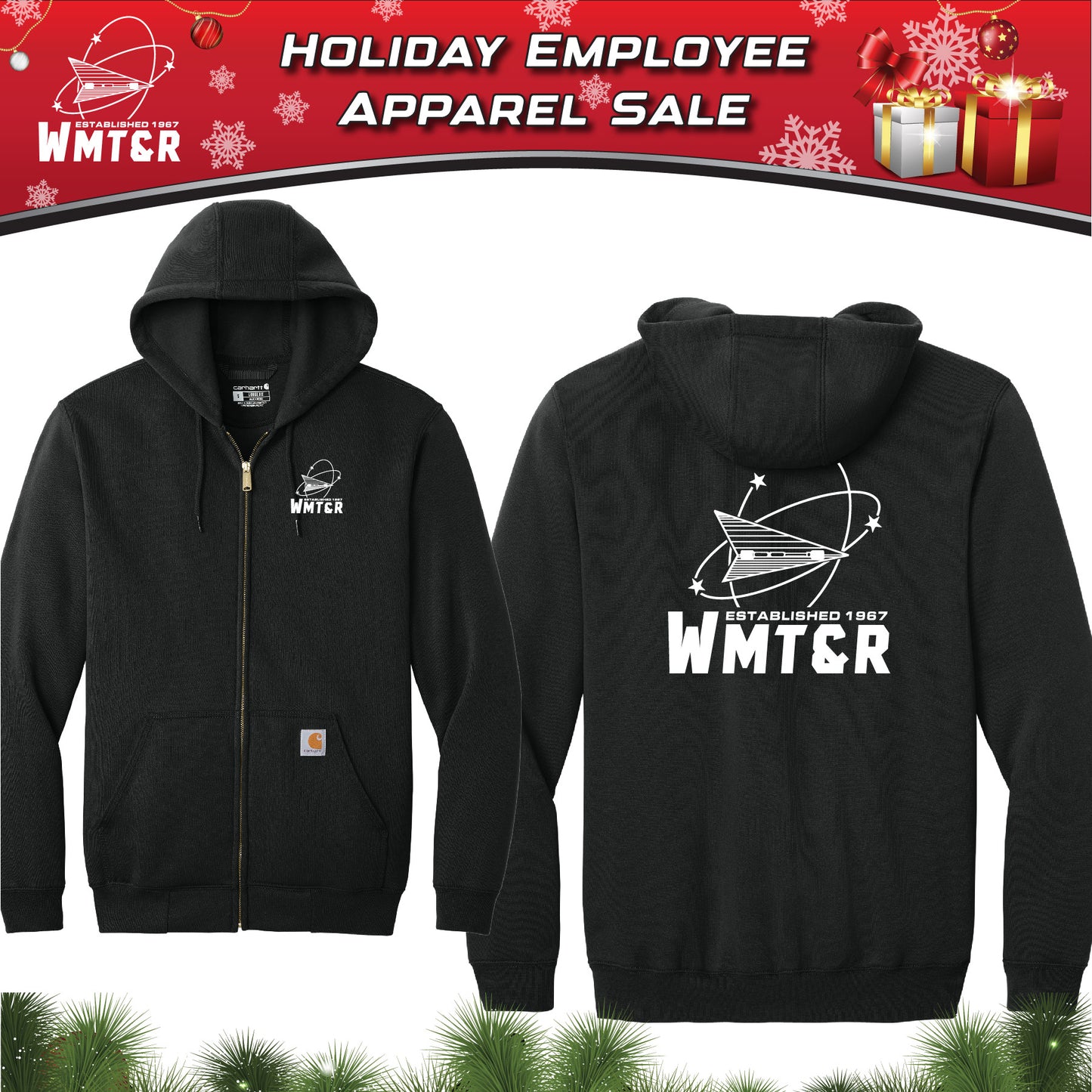 WMT&R - Carhartt Mid Weight Full Zip Hoodie