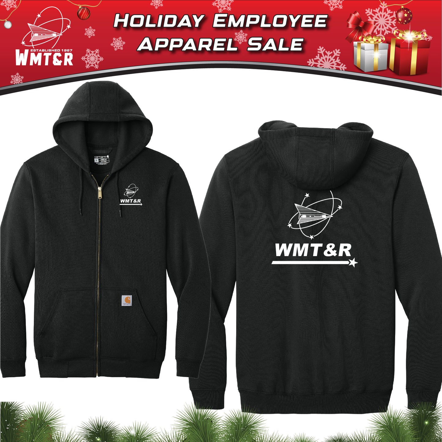 WMT&R - Carhartt Mid Weight Full Zip Hoodie