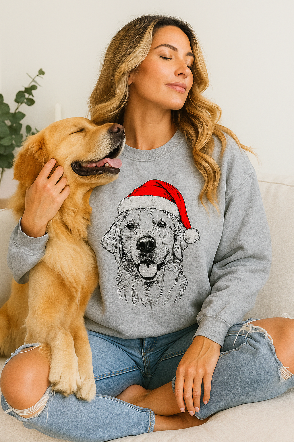 Santa Paws - Christmas Dog Sweatshirt