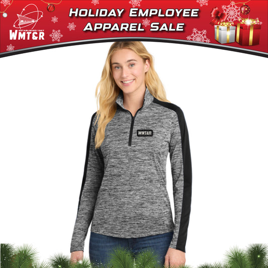 WMT&R - Women's Heather Colorblock 1/4-Zip Pullover