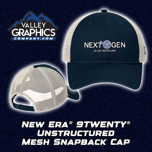 New Era® 9TWENTY® Unstructured Mesh Snapback Cap - NextGen Alloy