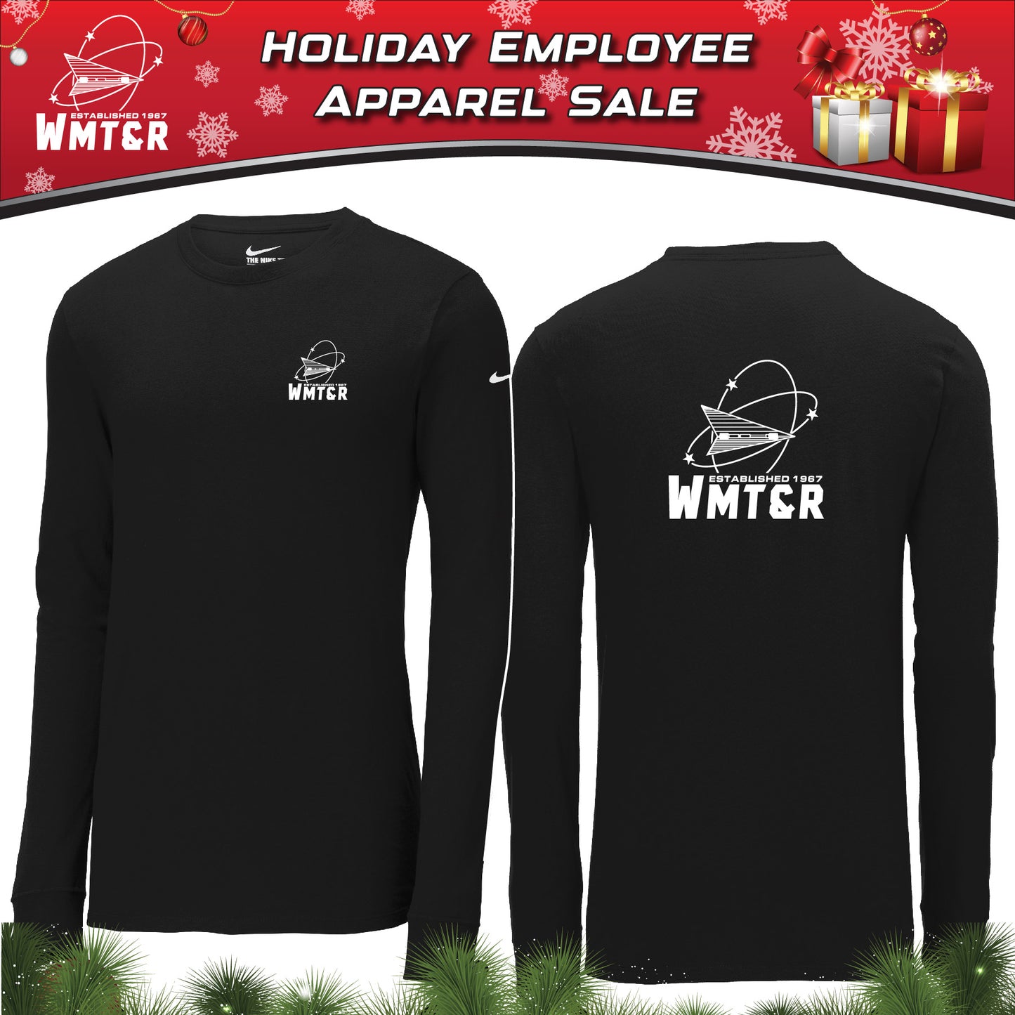 WMT&R - Nike Dri-FIT Cotton/Poly Long Sleeve T-Shirt