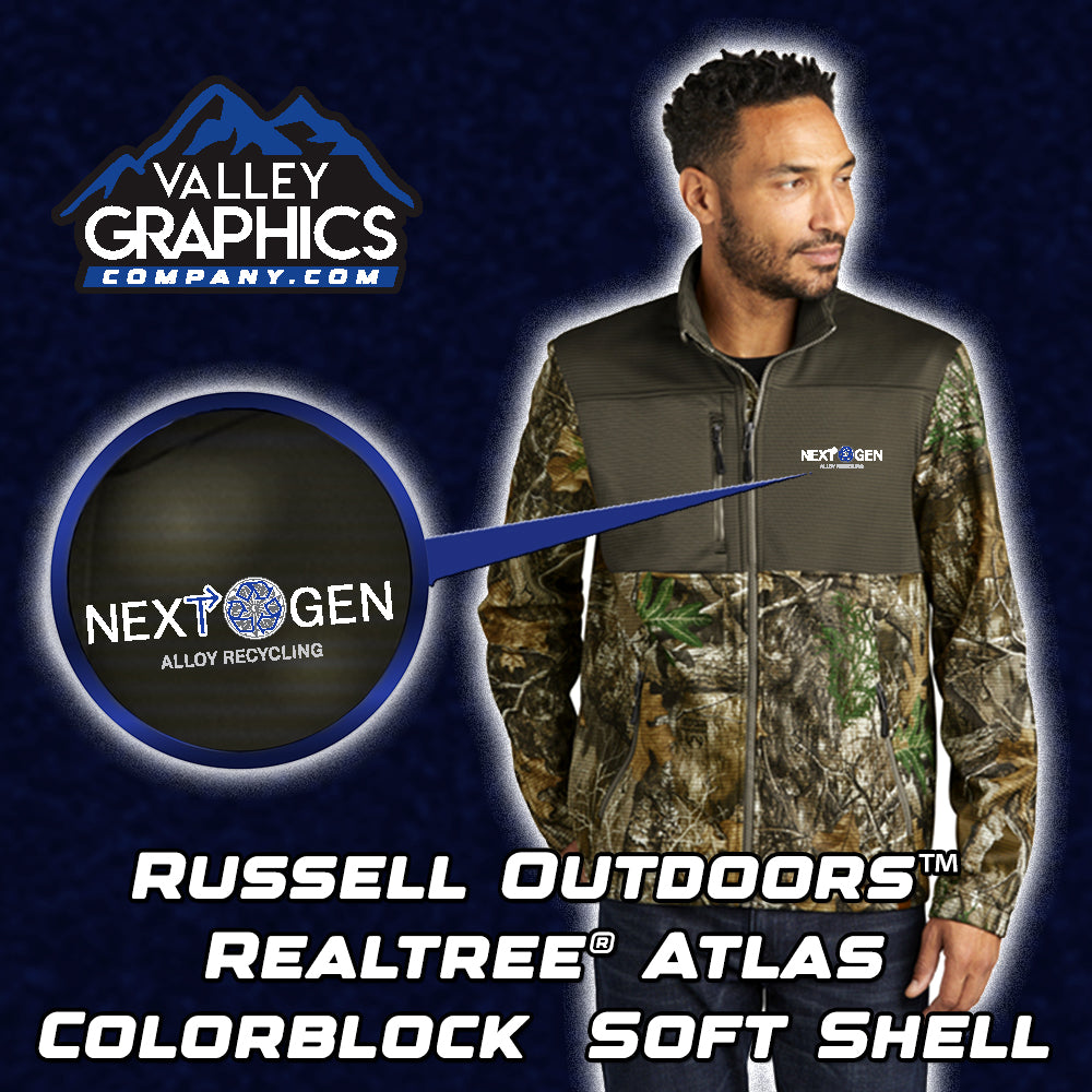 Russell Outdoors™ Realtree® Atlas Colorblock Soft Shell - Next Gen Alloy
