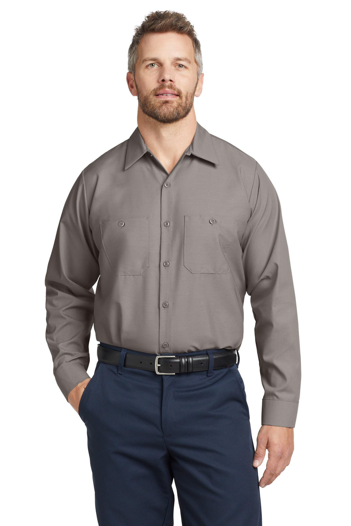 Red Kap® Long Sleeve Industrial Work Shirt