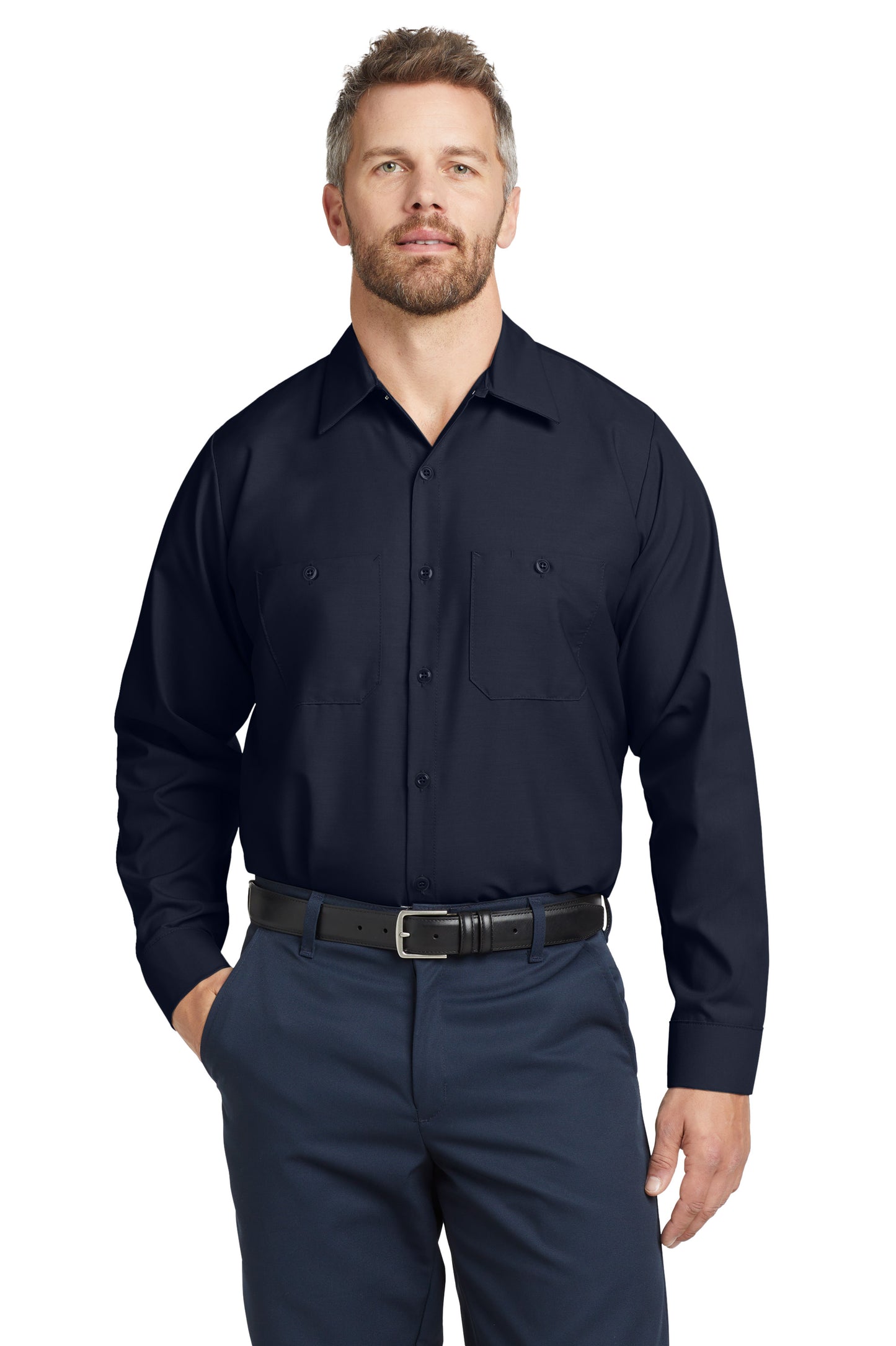 Red Kap® Long Sleeve Industrial Work Shirt